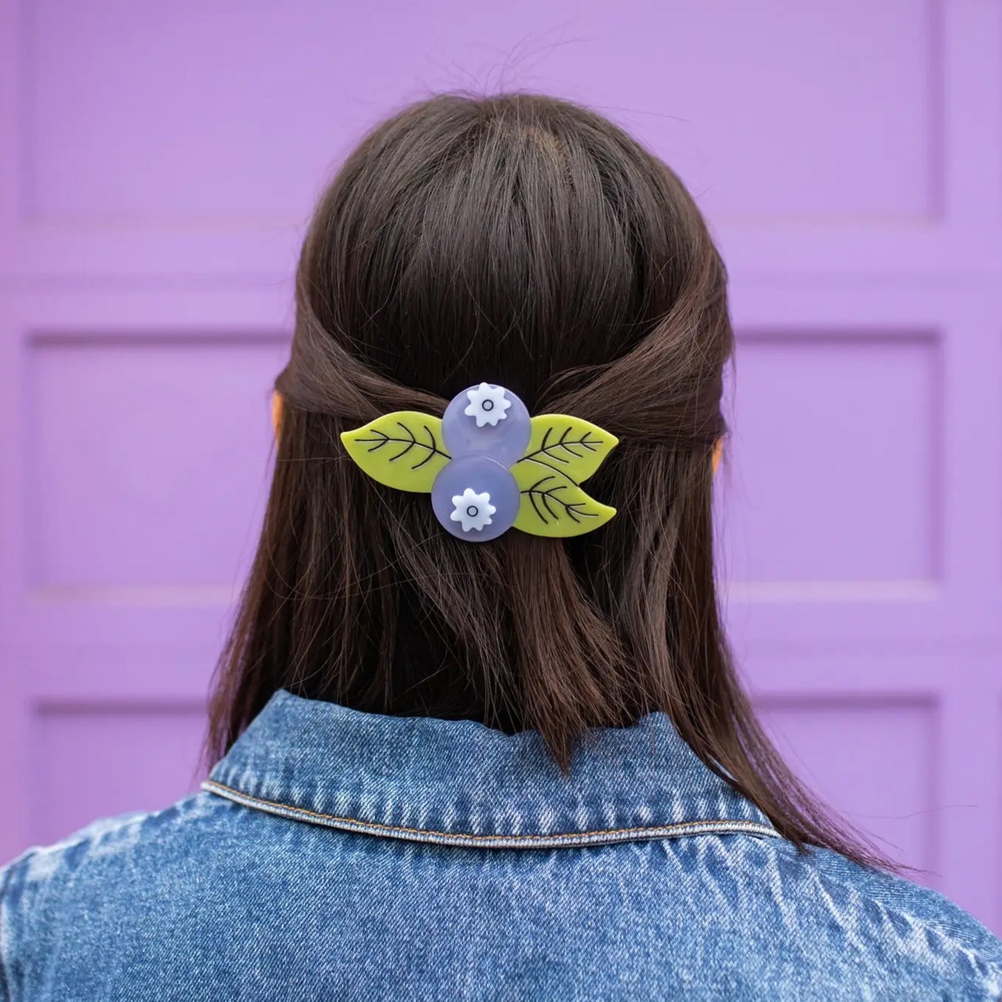 Blueberry French Barrette