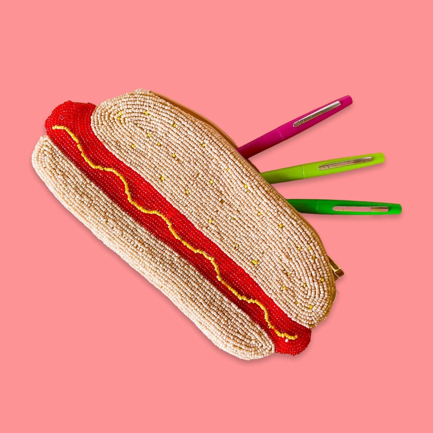 Beaded Hot Dog Pouch