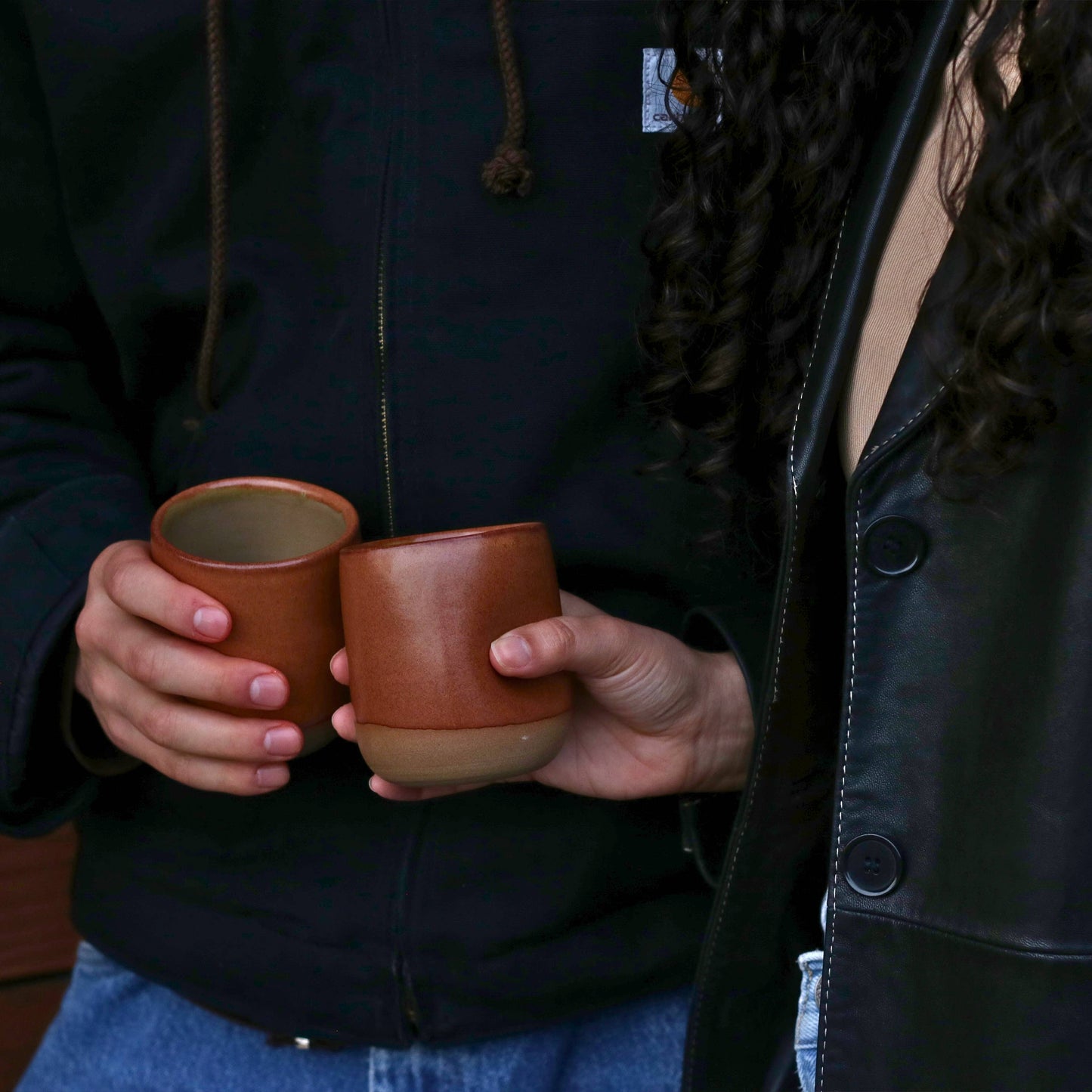 Ceramic Thumb Wine Cups