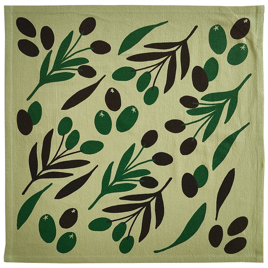 Sage Green Olive Toss Tea Towel