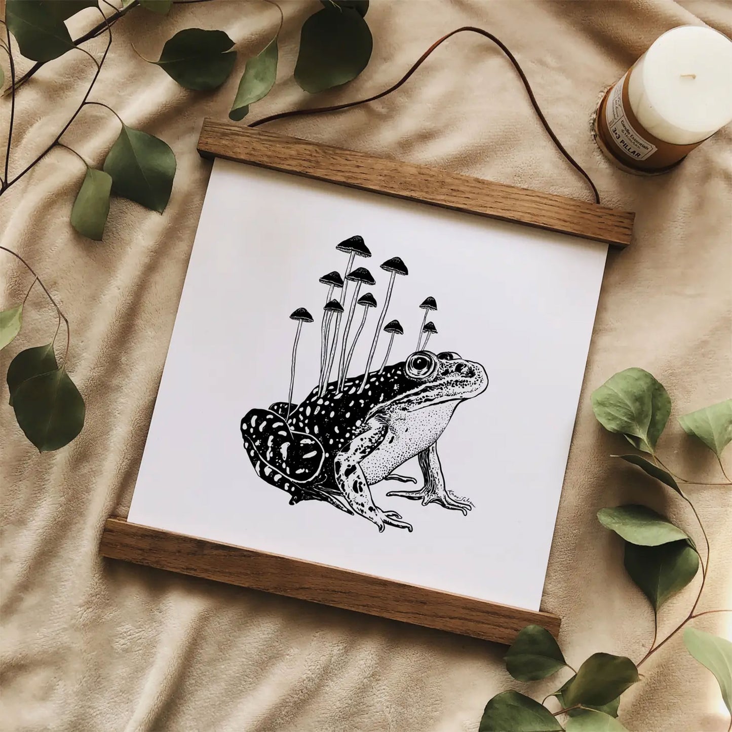 Kaari & Co: Mushroom Frog Print