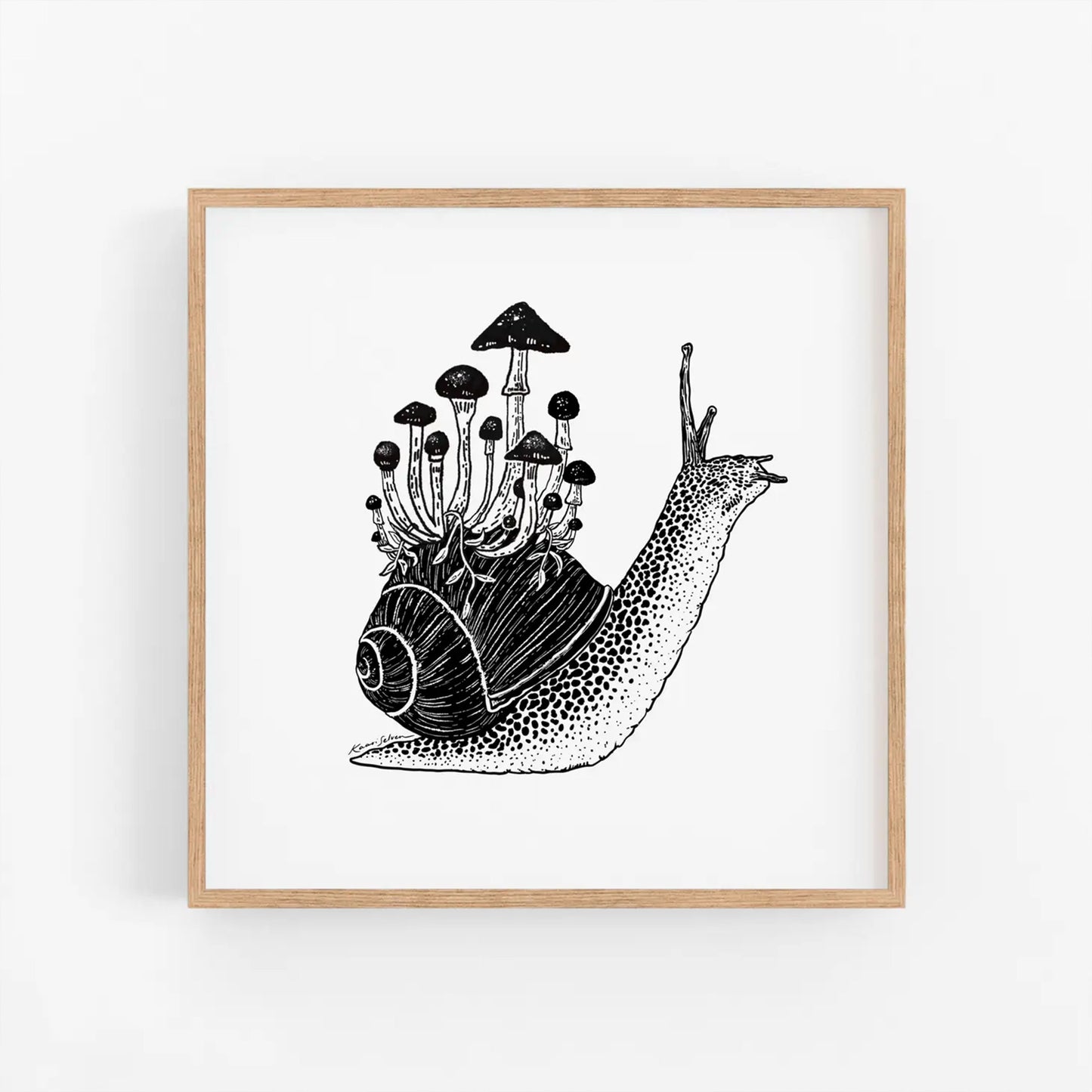 Kaari & Co: Mushroom Snail Print