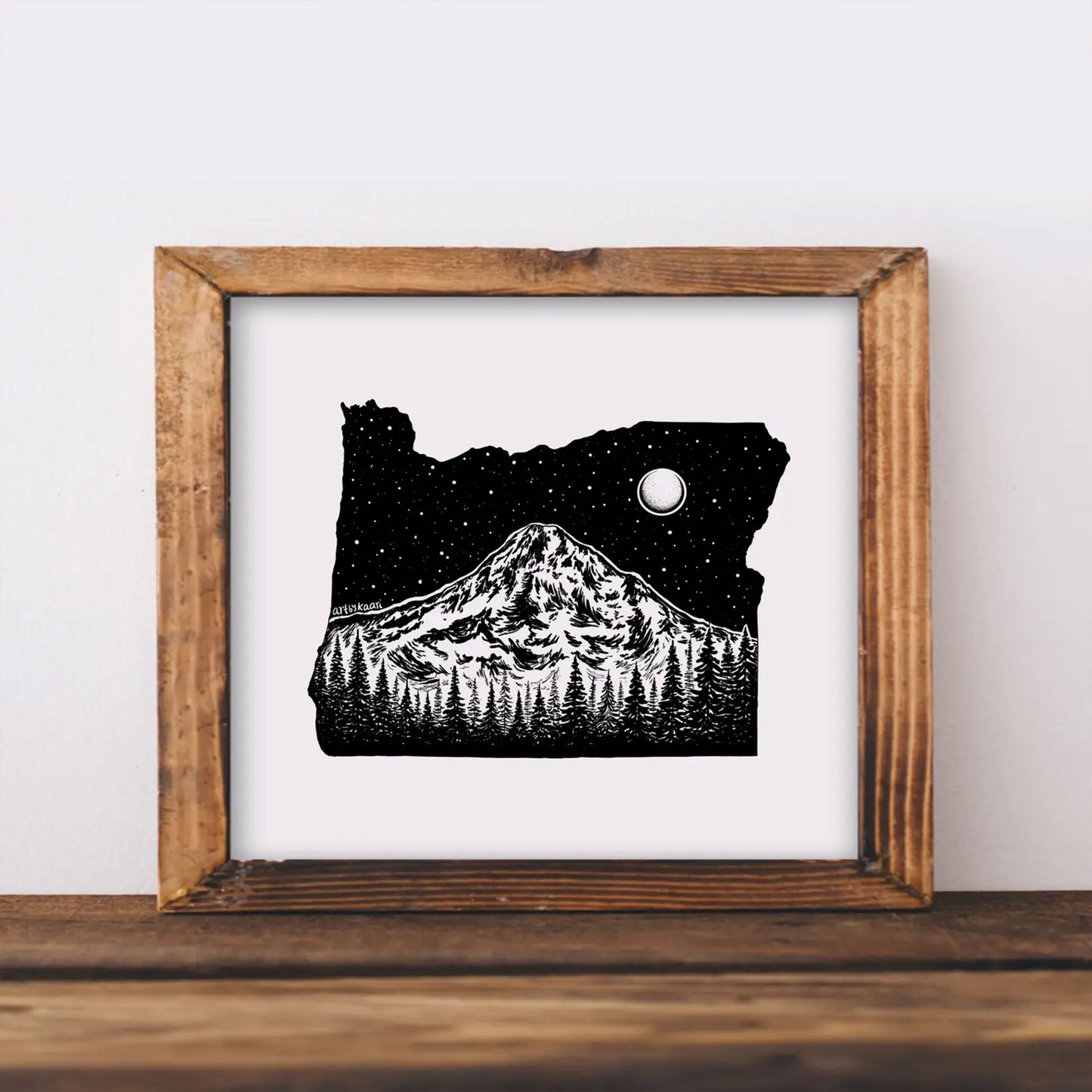 Kaari & Co: Oregon + Mount Hood Print