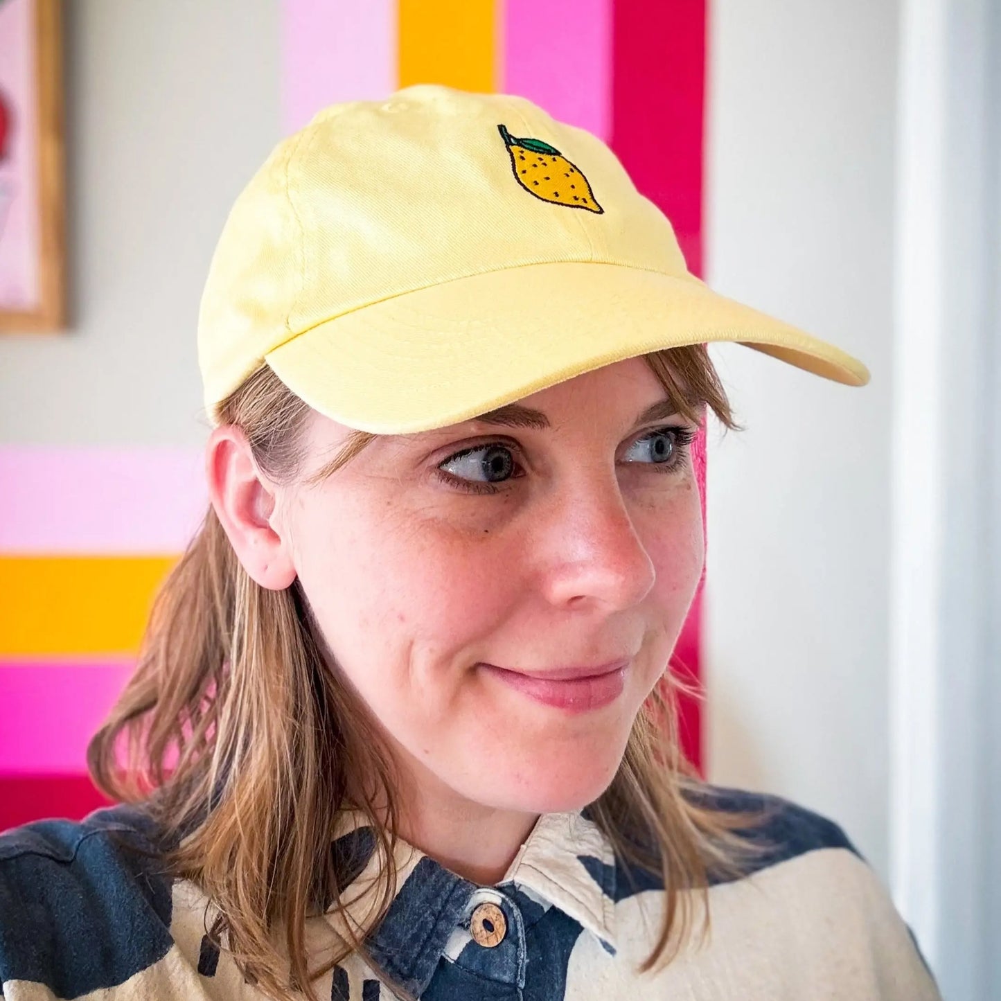 Embroidered Lemon Hat