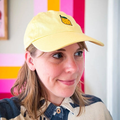 Embroidered Lemon Hat