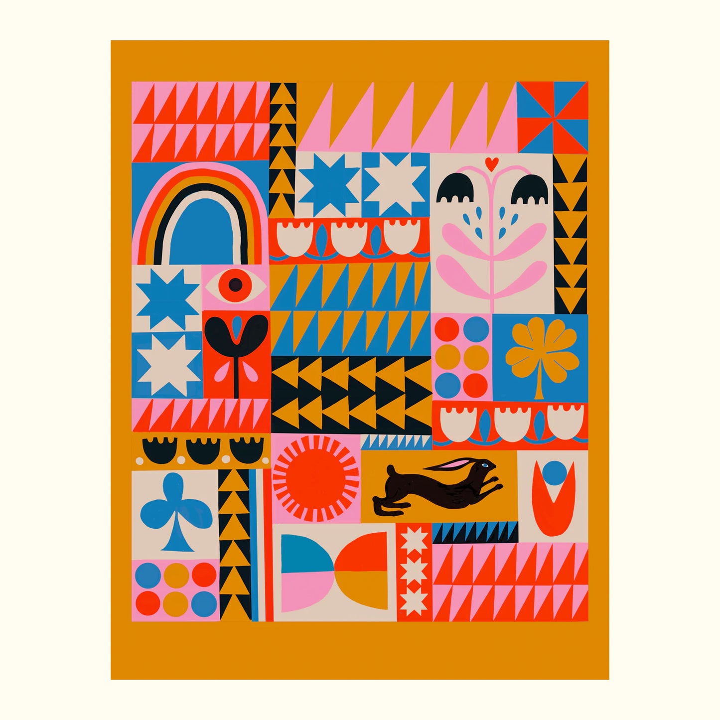 Lisa Congdon: Rabbit Quilt Print