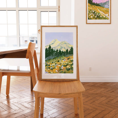 Mandy Arroyo: Mt. Hood Campsite Print