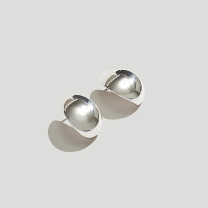 Huggie Earrings in Sterling Silver