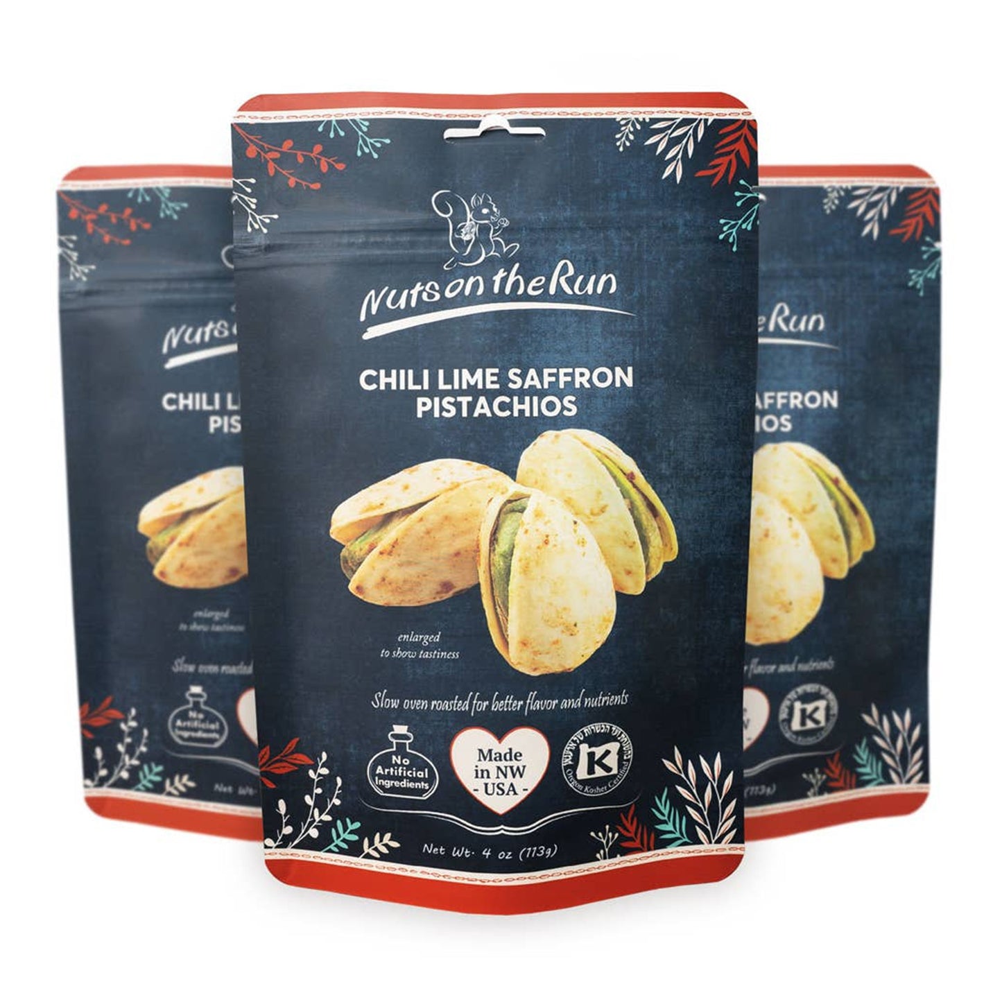 Chili Lime Saffron Pistachios