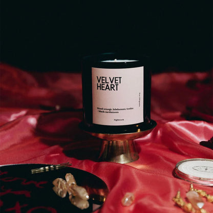 Velvet Heart Candle