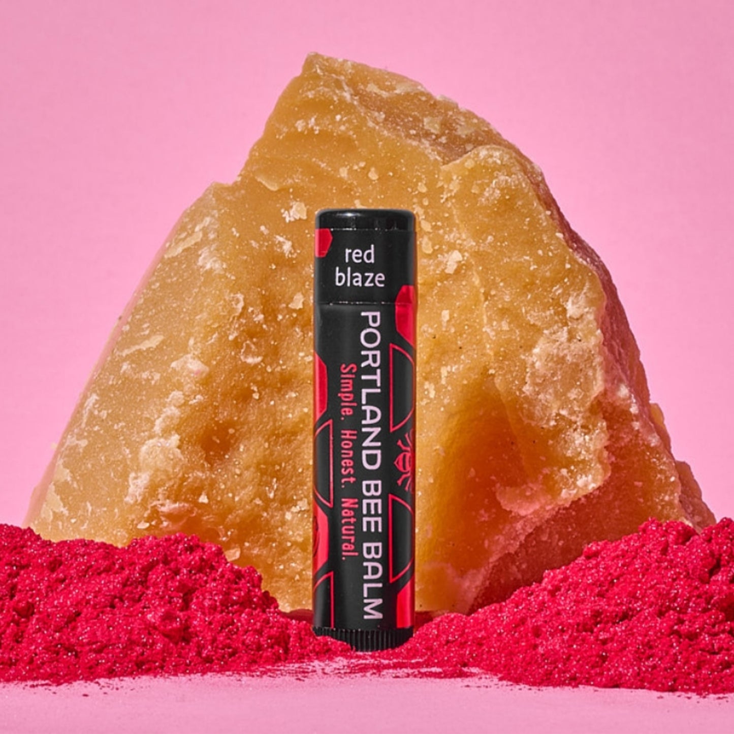 Tinted Beeswax Lip Balm - Red Blaze