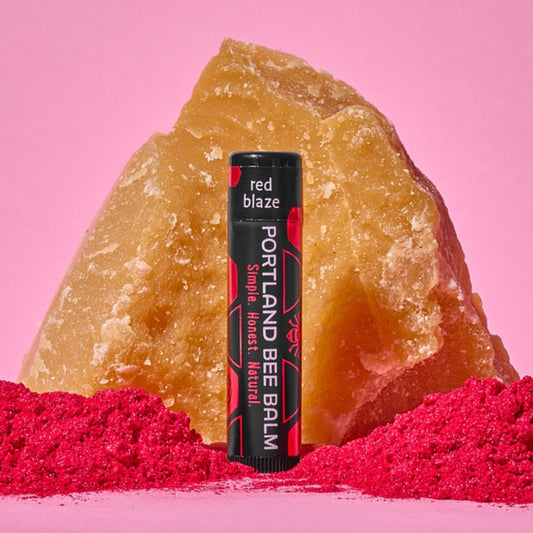Tinted Beeswax Lip Balm - Red Blaze