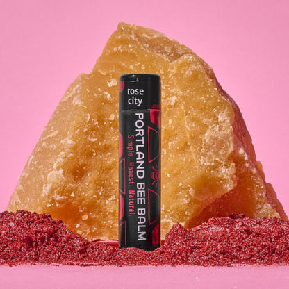 Tinted Beeswax Lip Balm - Rose City