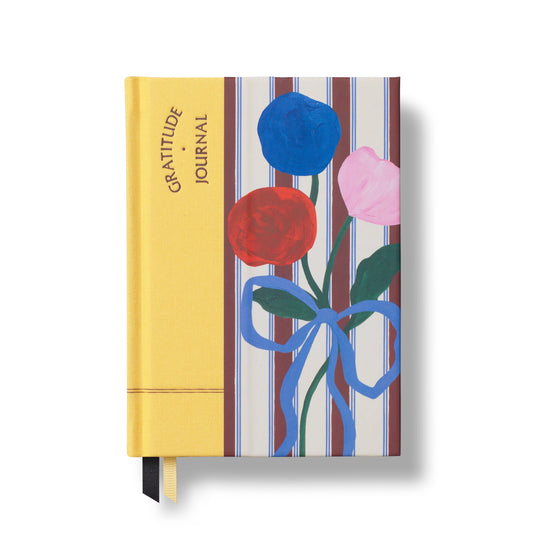 Stripe Bouquet Fabric Gratitude Journal