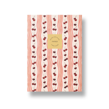 Cherry Wave Softcover Lined Notebook