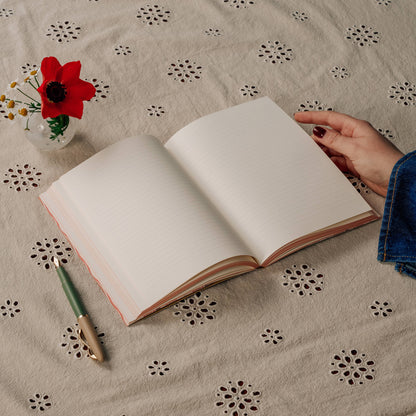 Cherry Wave Softcover Lined Notebook