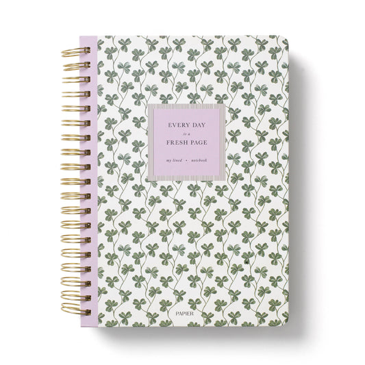Clover Vine Hardcover Spiral Lined Notebook