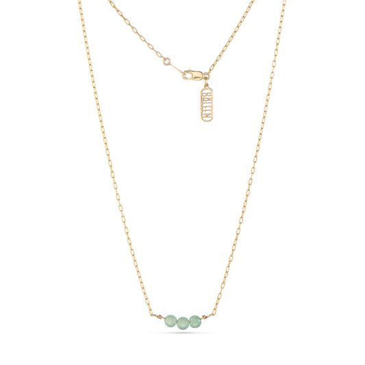 Pea Pod Necklace in Sea Foam