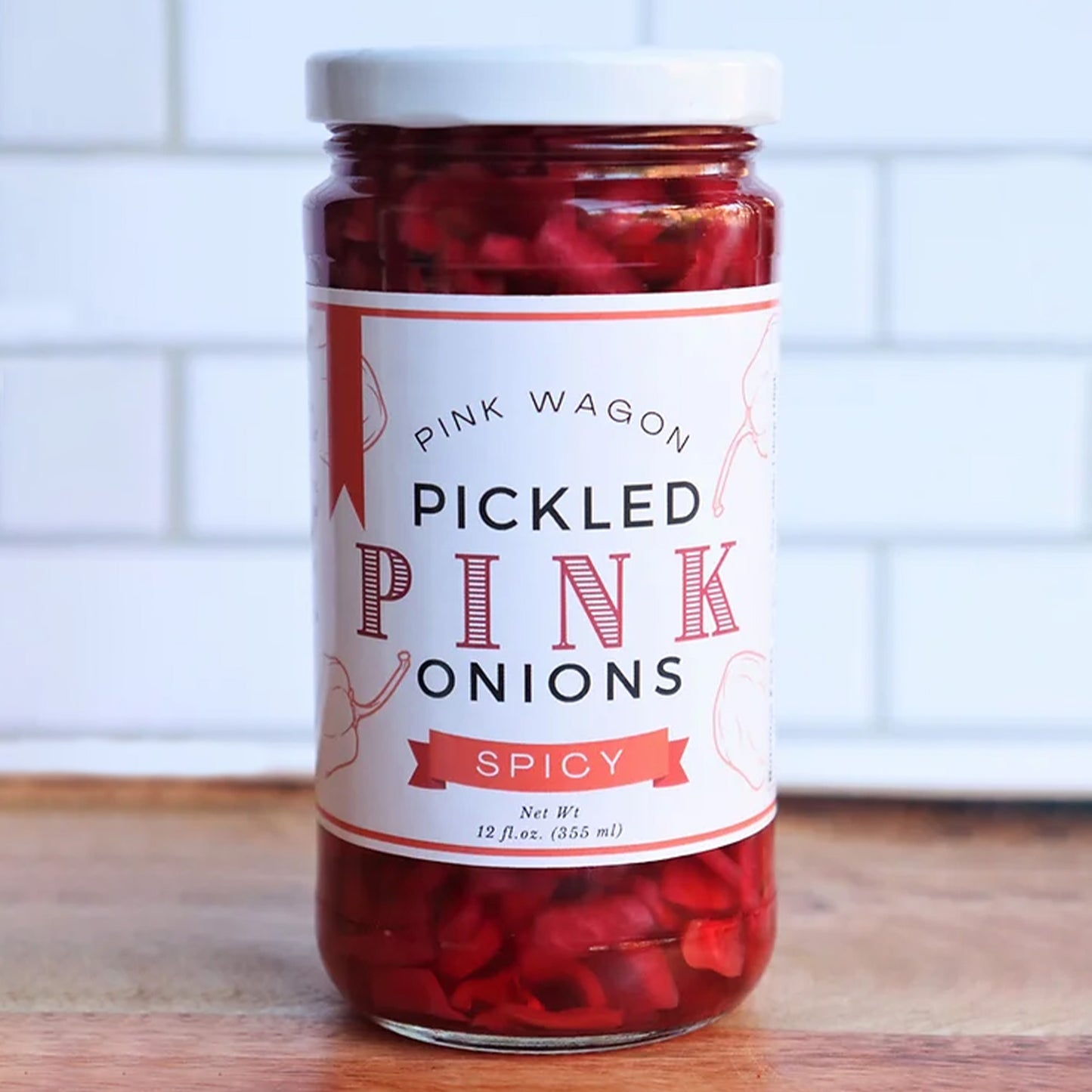 Spicy Pickled Pink Onions