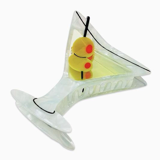 Large Martini Hair Claw