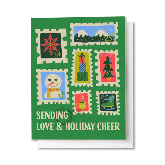 Winter Holiday Stamps Card