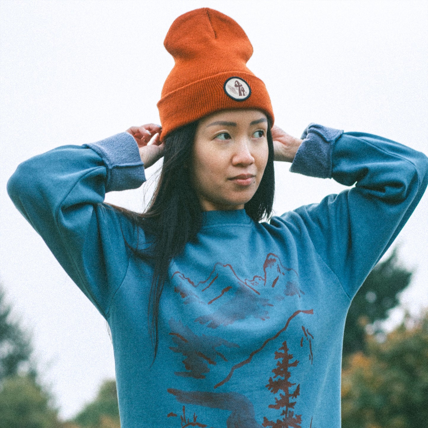 Shrooms Beanie (Orange)