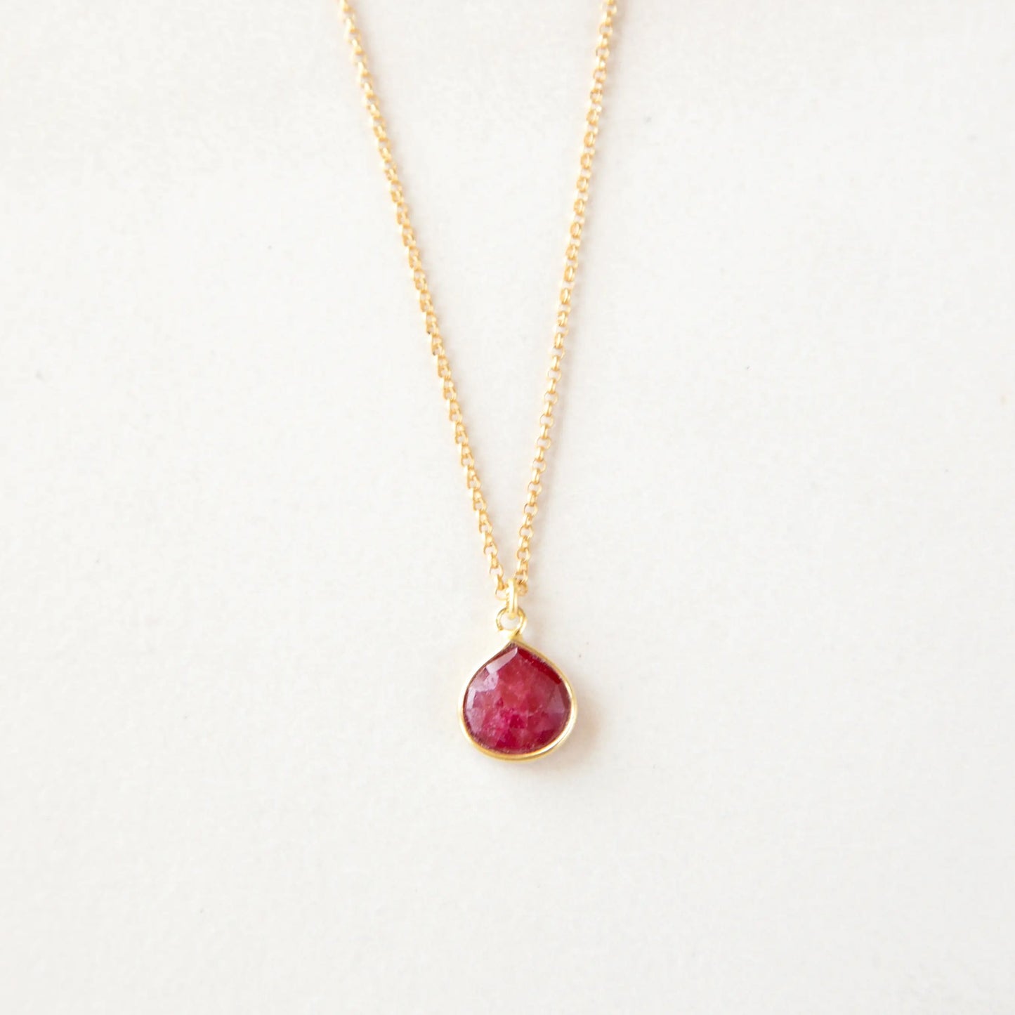 Bezel-Wrapped Gemstone Necklace