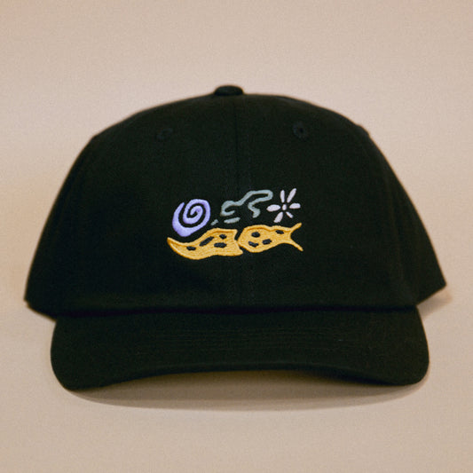 Banana Slug Swirl Hat (Youth / Black)