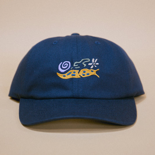 Banana Slug Swirl Hat (Youth / Navy)