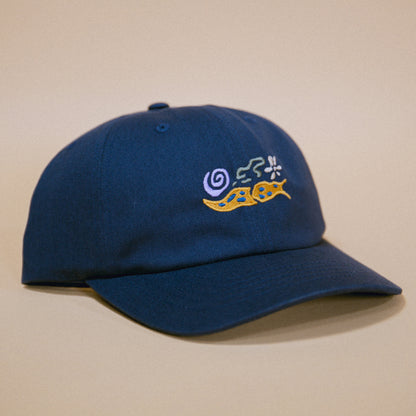 Banana Slug Swirl Hat (Youth / Navy)