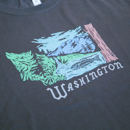 Washington State Shape Unisex Shirt