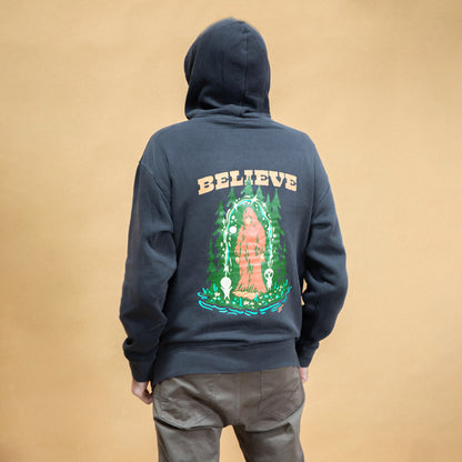 Believe Bigfoot Hoodie (Black)