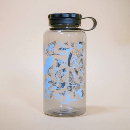 Birds of PNW Water Bottle