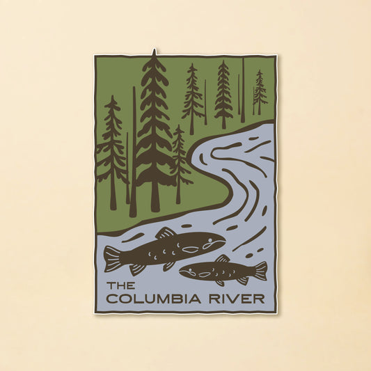 Columbia River Fish Sticker