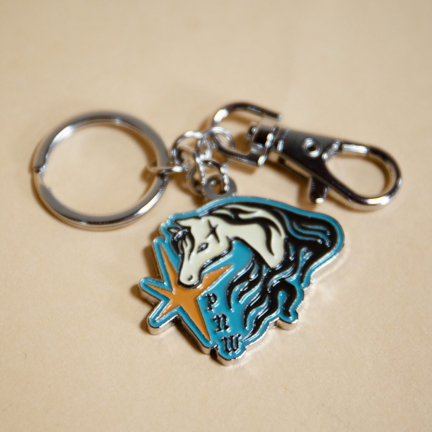 PNW Wild Horse Enamel Keychain