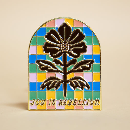 Joy is Rebellion Enamel Magnet