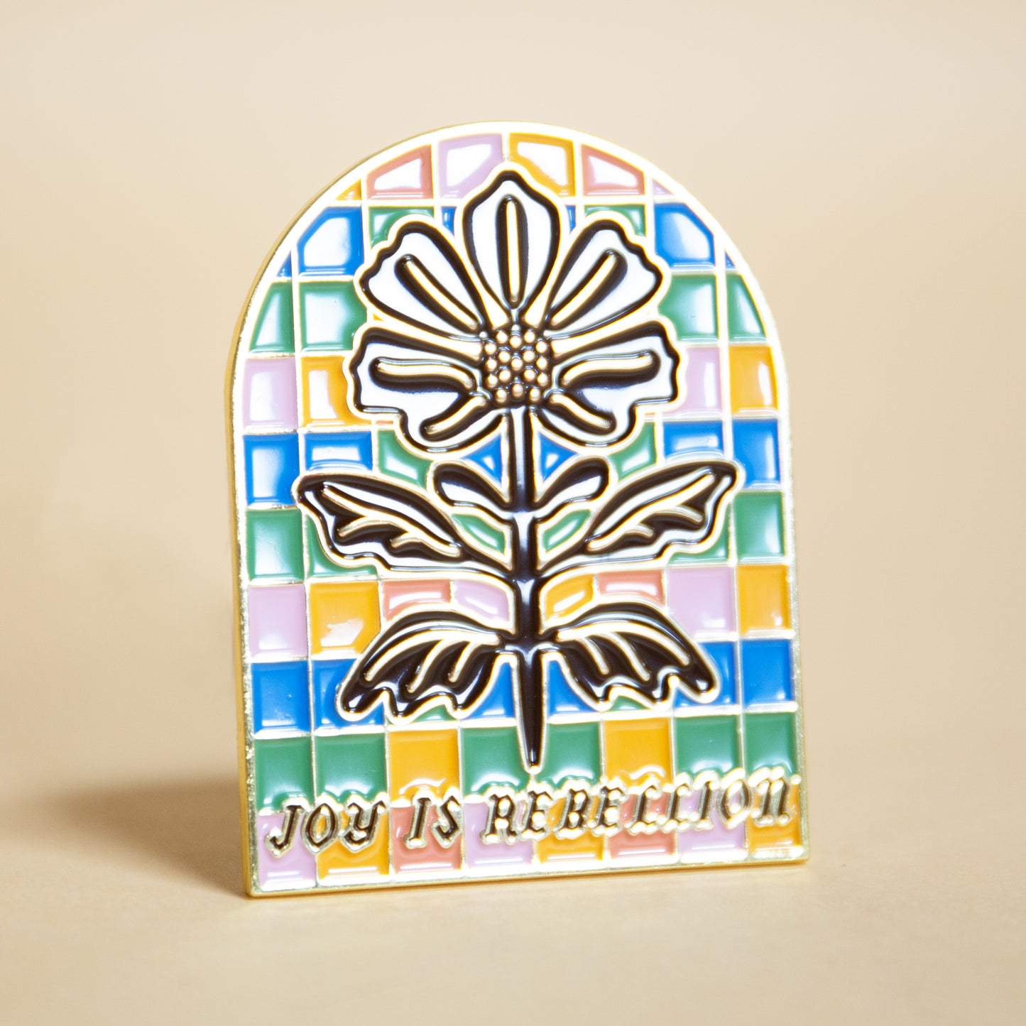 Joy is Rebellion Enamel Magnet