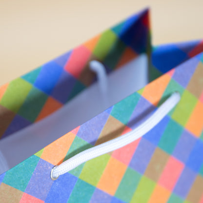 Plaid Birthday Gift Bag