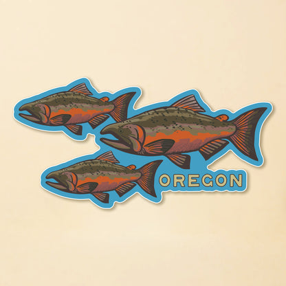 Oregon Salmon Sticker