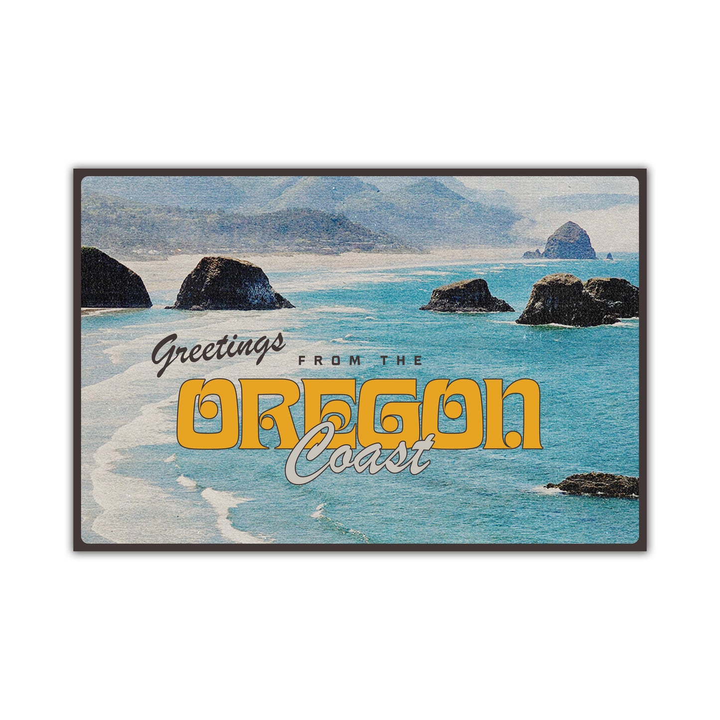 Oregon Coast Shoreline Postcard