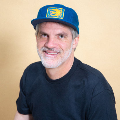 PNW Wildflower Bird Hat (Blue)