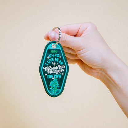 PNW Enchanted Forest Patch Keychain