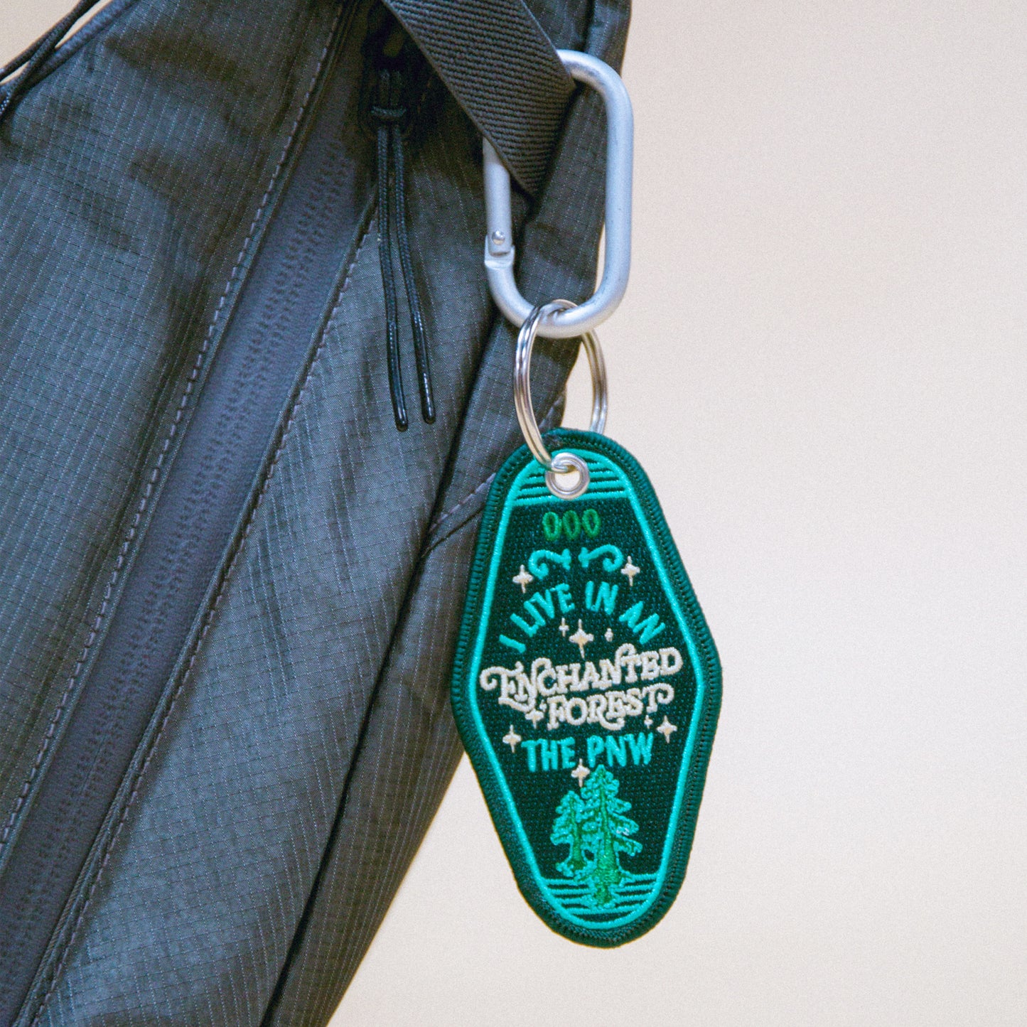 PNW Enchanted Forest Patch Keychain