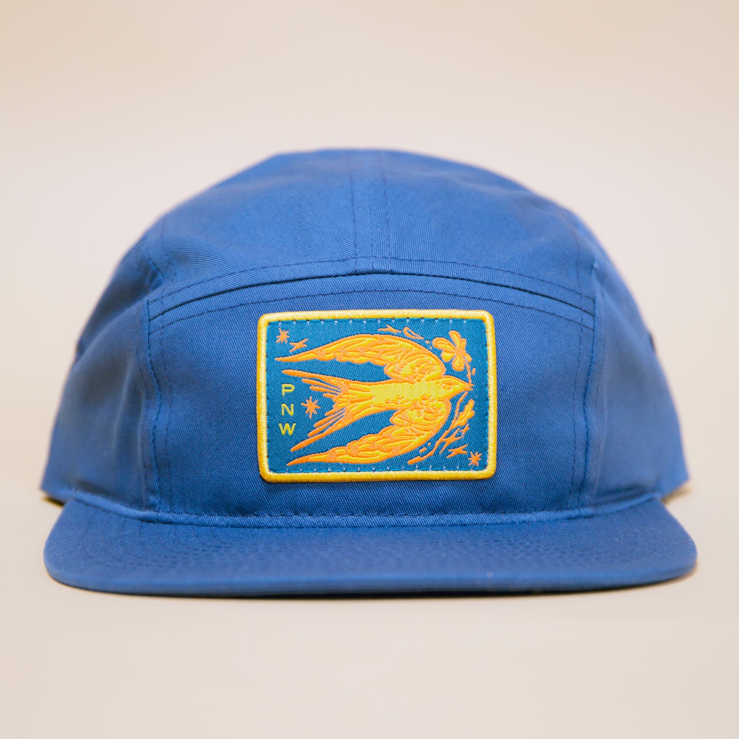 PNW Wildflower Bird Hat (Navy)
