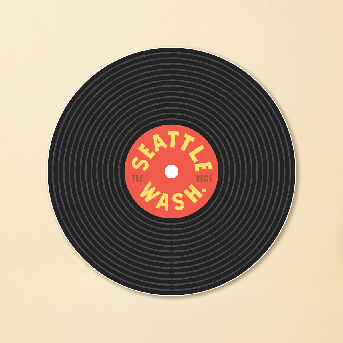 Seattle Torrent Sticker Seattle Record Sticker – Tender Loving Empire