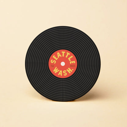 Seattle Record Round Magnet