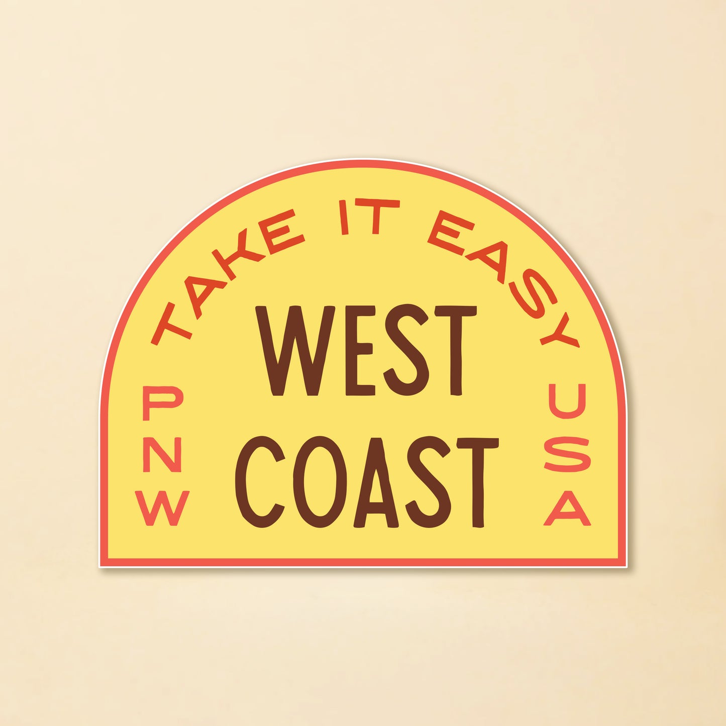 Take It Easy Sticker