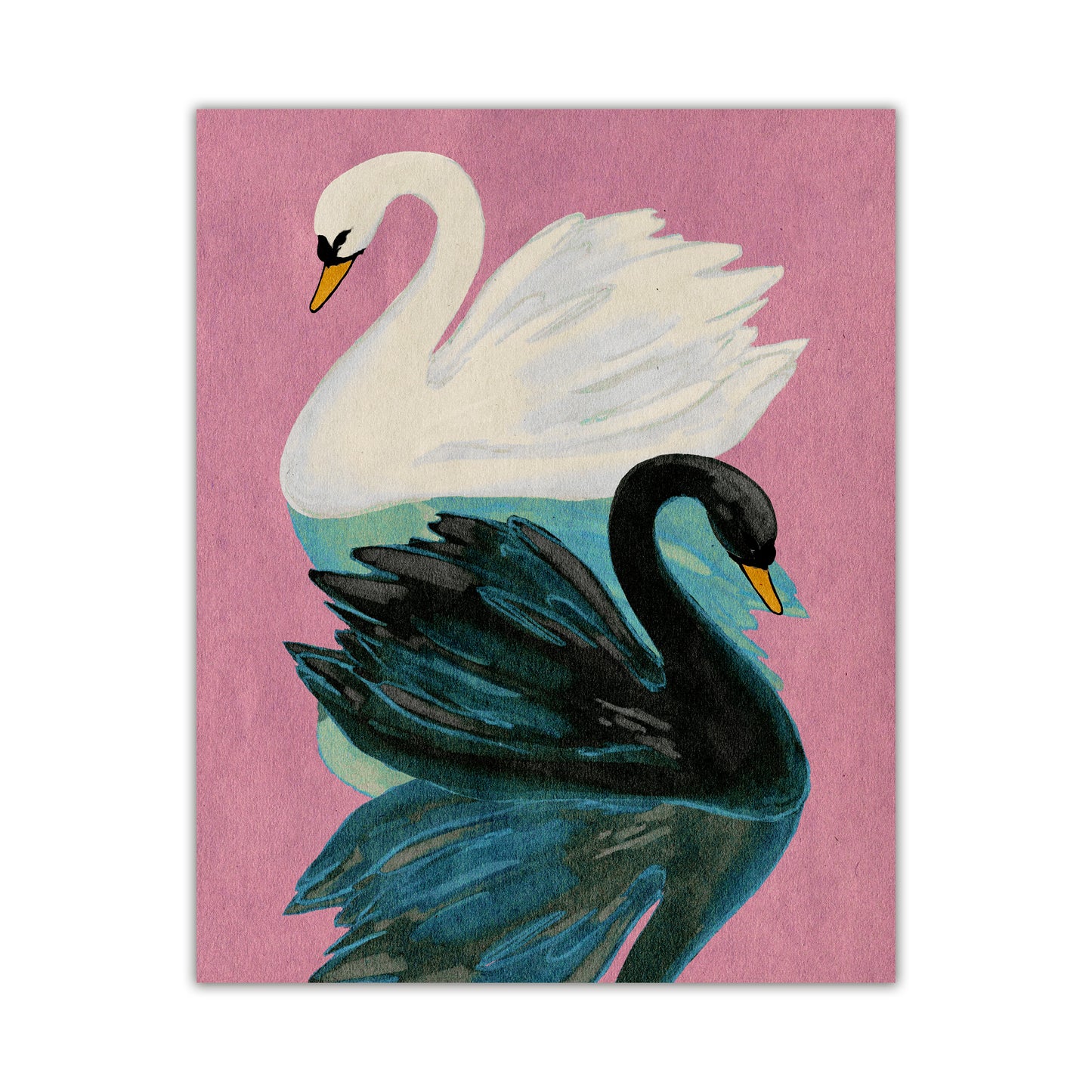 Two Swans Print