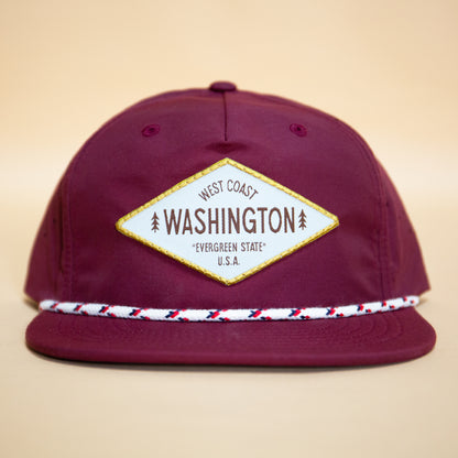 WA Evergreen Hat (Wine)