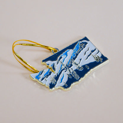 WA Landscape Enamel Ornament